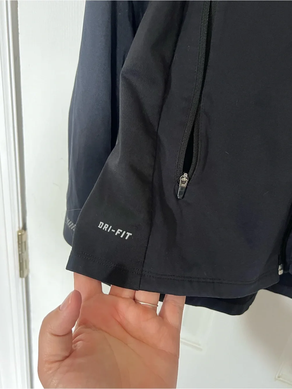 Nike Womens Black Full Zip Element Dri-FIT Running Athletic Jacket Size Small